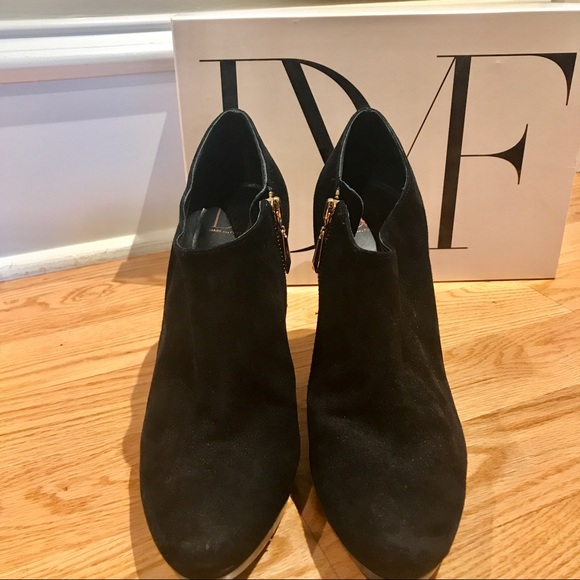 DVF Black Suede Booties - Picture 3 of 8